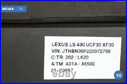 01-03 Lexus LS430 XF30 Rear Windshield Back Window Glass OEM