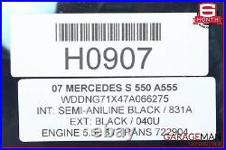 07-13 Mercedes W221 S63 AMG Rear Left Door Window Glass OEM