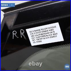12-15 Range Rover Evoque L538 Rear Right Passenger Side Quarter Glass OEM