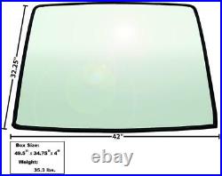 1967-68 Mustang Fastback Rear Window Tinted Glass with Rubber Seal New