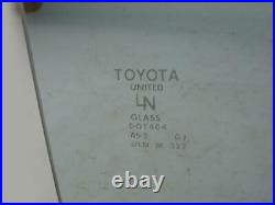 1987 1991 Toyota Camry Sedan Window Glass Door Rear Passenger Right Rh