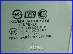2000 2005 Hyundai Accent Window Glass Door Moveable Rear Left Lh Driver Oem