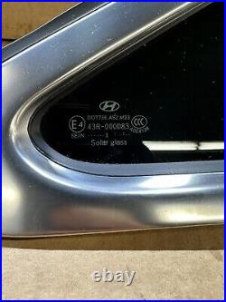 2012-2014 Hyundai Azera Passenger Rear Right Quarter Window Glass OEM