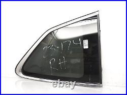 2019-2023 Subaru Forester Rear Passenger Right Quarter Window Glass Chrome Trim