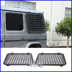 2PCS Aluminum Rear Window Glass Armor Protector Cover For Benz G-Class 2007-2018
