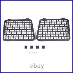 2PCS Aluminum Rear Window Glass Armor Protector Cover For Benz G-Class 2007-2018