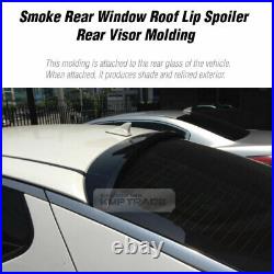 38 Smoke Rear Window Roof Lip Spoiler Visor Molding For HYUNDAI 2015-18 Sonata