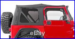 97-06 Jeep Wrangler Soft Top Canvas and Three Tinted Rear Windows