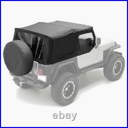 97-06 Jeep Wrangler TJ Replacement Soft Top with Tinted Windows & Upper Doors