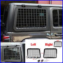 Alloy Rear Window Glass Armor Protector Cover For Jeep Wrangler JL 4Door 2018-22