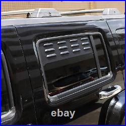 Black Alloy Rear Window Ventilator Louvre Trim Exterior Fits Hummer H3 2003-09