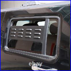 Black Alloy Rear Window Ventilator Louvre Trim Exterior Fits Hummer H3 2003-09