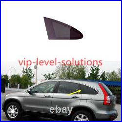Black Left Rear Side Triangular Window Glass Replace For Honda CRV 2007-2011