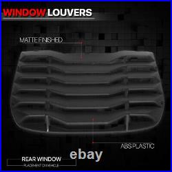 Black Rear Window Louver Sun Shade Cover Vent for 09-20 Nissan 370z Fairlady Z34