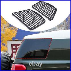 Black alloy Rear window glass armor protect for Toyot-a FJ Cruiser 2007-2021