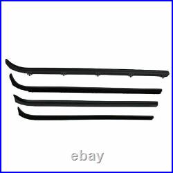 Complete Weatherstrip Seal Kit with Plastic Chrome Trim for 80-86 Ford F Series