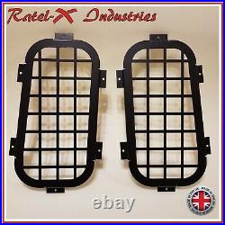 Defender Rear Quarter Glass Window Guard for Land Rover 90 110 Ratel-X set of 2