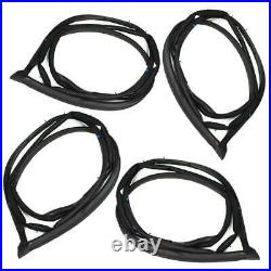 Door Rubber Seal Weatherstrip Front Rear For Toyota Land Cruiser FJ80 1990-1998