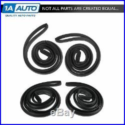 Door Weatherstrip Seals Front and Rear Set of 4 for Buick Chevy Sedan Oldsmobile