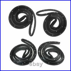 Door Weatherstrip Seals Front and Rear Set of 4 for Buick Chevy Sedan Oldsmobile