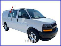 Fit 96-22 Chevy Express Passenger Side Rear Hinged Door Window Glass Stationary