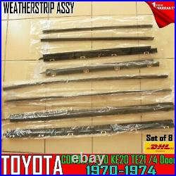 Fit Toyota Corolla E20 Ke20 Te21 Belt Weatherstrip Window Glass Door Rubber Seal