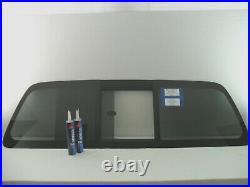 Fits 08-16 Ford F250/F350/F450/F550/F650/F750 Back Window Glass Manual Slider OE