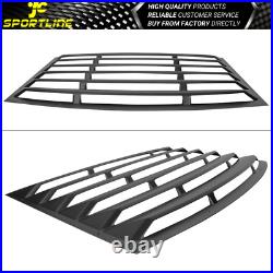 Fits 10-15 Chevy Camaro Rear Window Louver Sun Shade Cover Black ABS Kit
