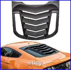 Fits 2015-2021 Ford Mustang Rear Window Louver Cover Sun Shade ABS Matte Black