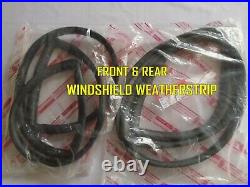 Fits 80-86 Datsun 720 Pickup Weatherstrip Rubber Complete Set Seal 4xSpare Parts