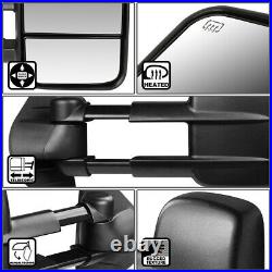 For 07-14 Gm Silverado/sierra Gmt900 Power+heated Rear View Towing Mirror Pair