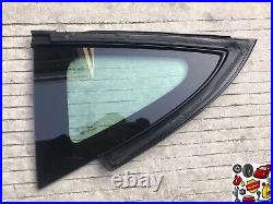 For 17-23 Tesla Model 3 Driver Left Side Quarter Window Glass Black Mounlding