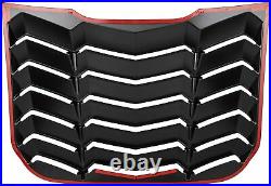 For 2013-2020 Ford Fusion Rear Window Louvers Cover Scoops Sun Shade Matte ABS
