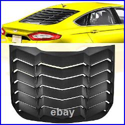 For 2013-2020 Ford Fusion Rear Window Louvers Scoops Cover Sun Shade Matte Black
