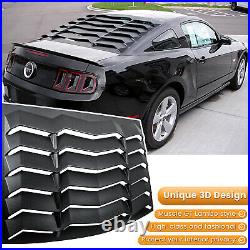 For Ford Mustang 2005-2014 Rear Window Louver Cover Windshield Sun Shade Vent