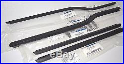 Ford Super Duty Crew Cab Door Window Outer BELT MOLDING 4 Piece Kit new OEM