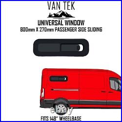 Ford Transit PASSENGER Side SLIDING Camper Van Bunk Window 800mm x 270mm