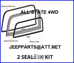 Jeep Parts Cj7 Factory Hardtop Liftgate Frame Seal & Glass Weather Strip Seals