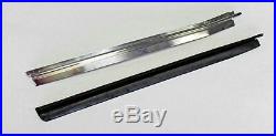 NEW! 1969-1970 Mustang Fastback Door Glass Quarter Window Channels Stainless Set