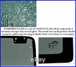 New Rear/Back Heated 50% Tinted Gray Tinted Glass Window For Jeep Wrangler 97-02