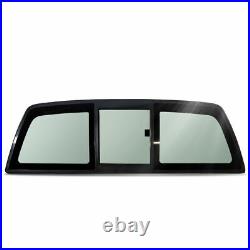 New Rear Window Glass with Manual Slider for Ford F150 2004-2014