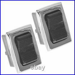 OEM Power Window Door Switch Chrome Black Pair Set 2 for Mercedes W108 W111 114