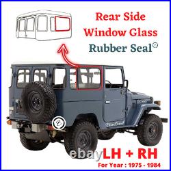 Pair Toyota Land Cruiser FJ40 BJ40 Weatherstrip Rear Side Window Glass Seal