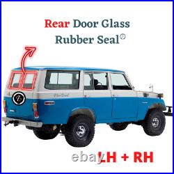 Pair Toyota Land Cruiser FJ55 (1968-1980) Rear Side Window Glass Rubber Seal