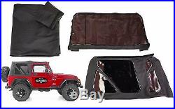 Premium Soft top Canvas + Tinted Rear Windows Black Diamond 97-06 Jeep Wrangler