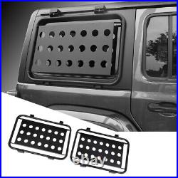 Rear Door Window Triangle Glass Guard Armor Trim Cover For Jeep Wrangler JL 18+