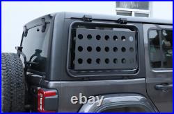 Rear Door Window Triangle Glass Guard Armor Trim Cover For Jeep Wrangler JL 18+
