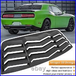 Rear+Side Window Louver For Dodge Challenger Windshield Sun Shade Cover 2008-22