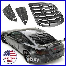 Rear&Side Window Louver Scoop Windshield Cover For Hyundai Genesis Coupe 2010-16