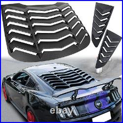 Rear+Side Window Louver Windshield Sun Shade Cover GT for Ford Mustang 2015-2021